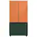 Alt View 15. Samsung - Bespoke 3-Door French Door Refrigerator panel - Top Panel - Clementine Glass.