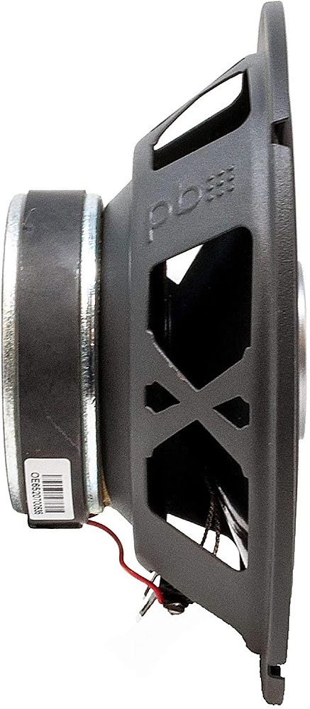 Left View: Powerbass - OE Series 6.5in.2-Way Coaxial Speaker with Grey Injection Molded PP and Carbon Fiber Cone - Black