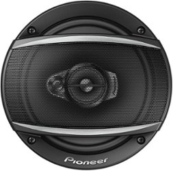 Pioneer - A Series 6 1/2in. 320W Max Power 3-Way 20mm PET-Tweeter - Speakers Pair - Black - Front_Zoom