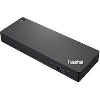 Lenovo - ThinkPad Universal Thunderbolt 4 Docking Station - Black - Front_Zoom