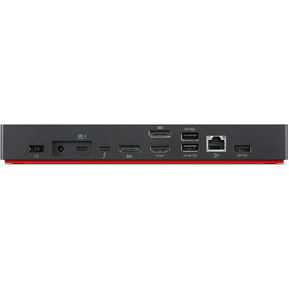 Alt View 11. Lenovo - ThinkPad Universal Thunderbolt 4 Docking Station - Black.