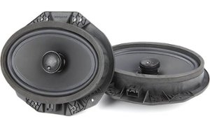 Powerbass - OE Series 6x9in. 2-Way Coaxial OEM Replacement Speaker with Injection-Molded Polypropylene Woofer Cone - Black - Front_Zoom