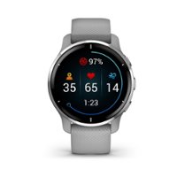 Garmin - Venu 2 Plus GPS Smartwatch 33mm Fiber-reinforced polymer - Silver - Front_Zoom