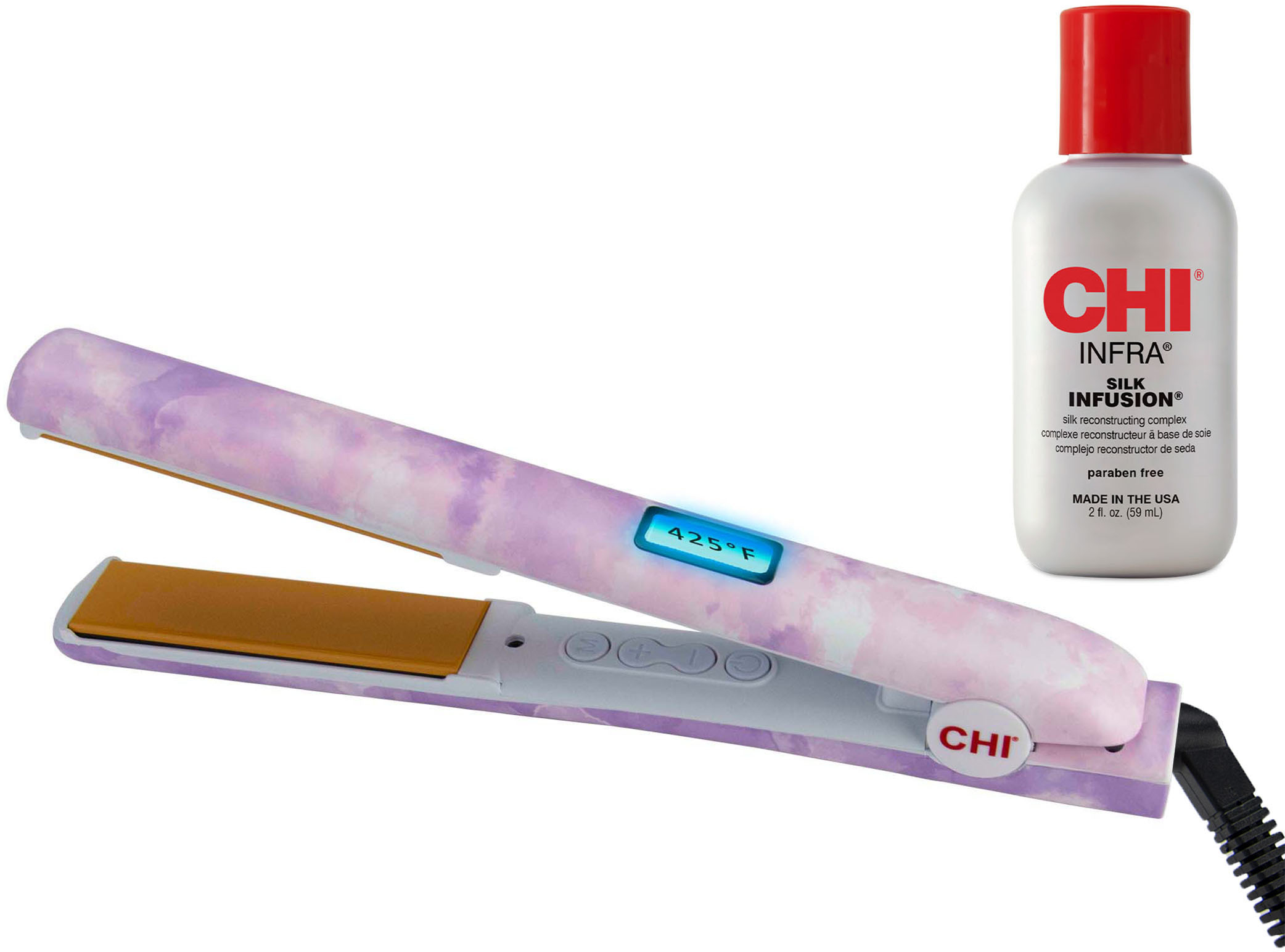 CHI Ceramic Digital Hair Straightener Lavish Lilac CA1161 - Best Buy