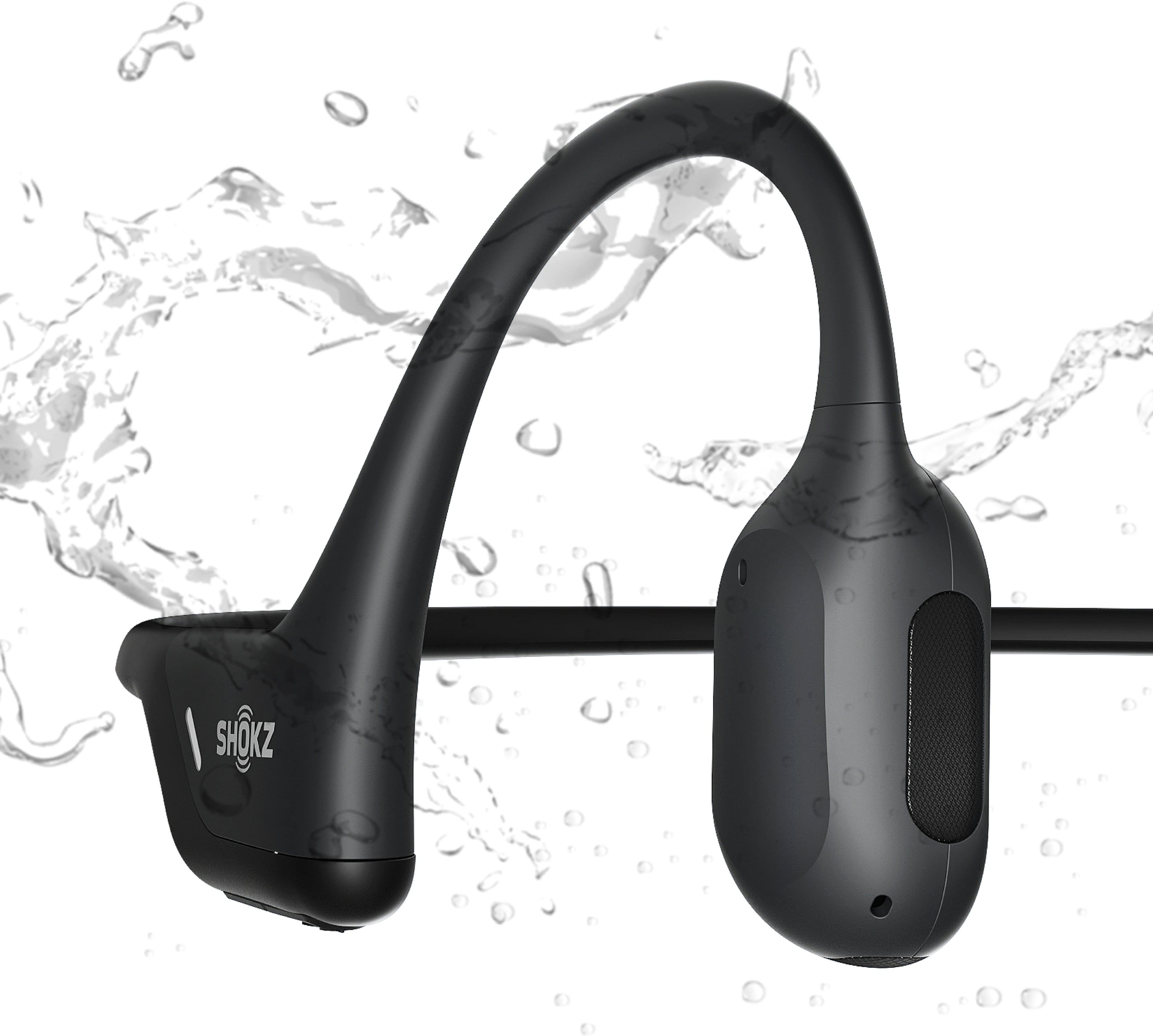 Alt View 11. Shokz - OpenRun Pro Premium Bone Conduction Open-Ear Sport Headphones - Black.