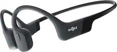 Front. Shokz - OpenRun Bone Conduction Open-Ear Endurance Headphones - Black.