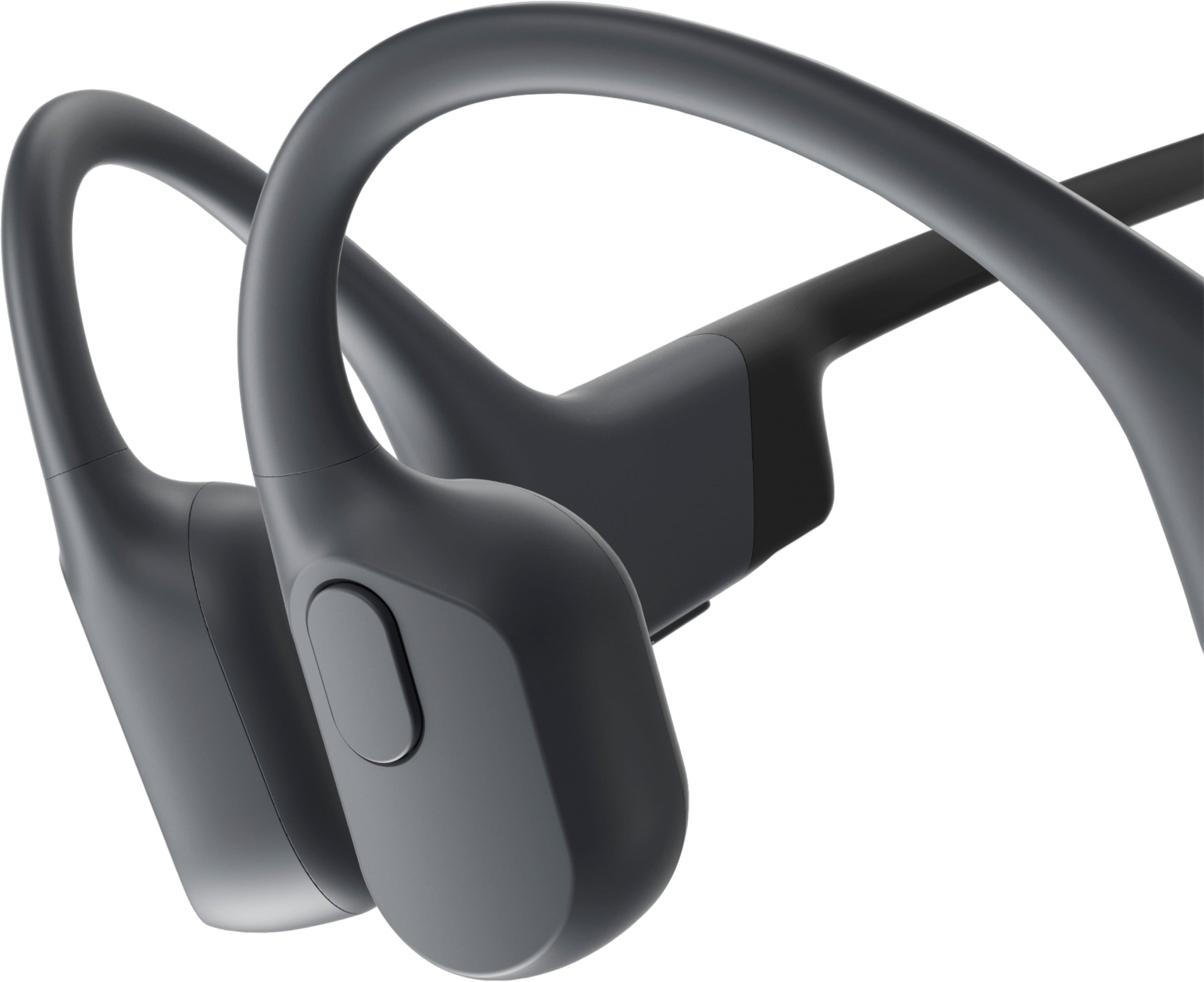 Left. Shokz - OpenRun Mini Bone Conduction Open-Ear Endurance Headphones - Black.