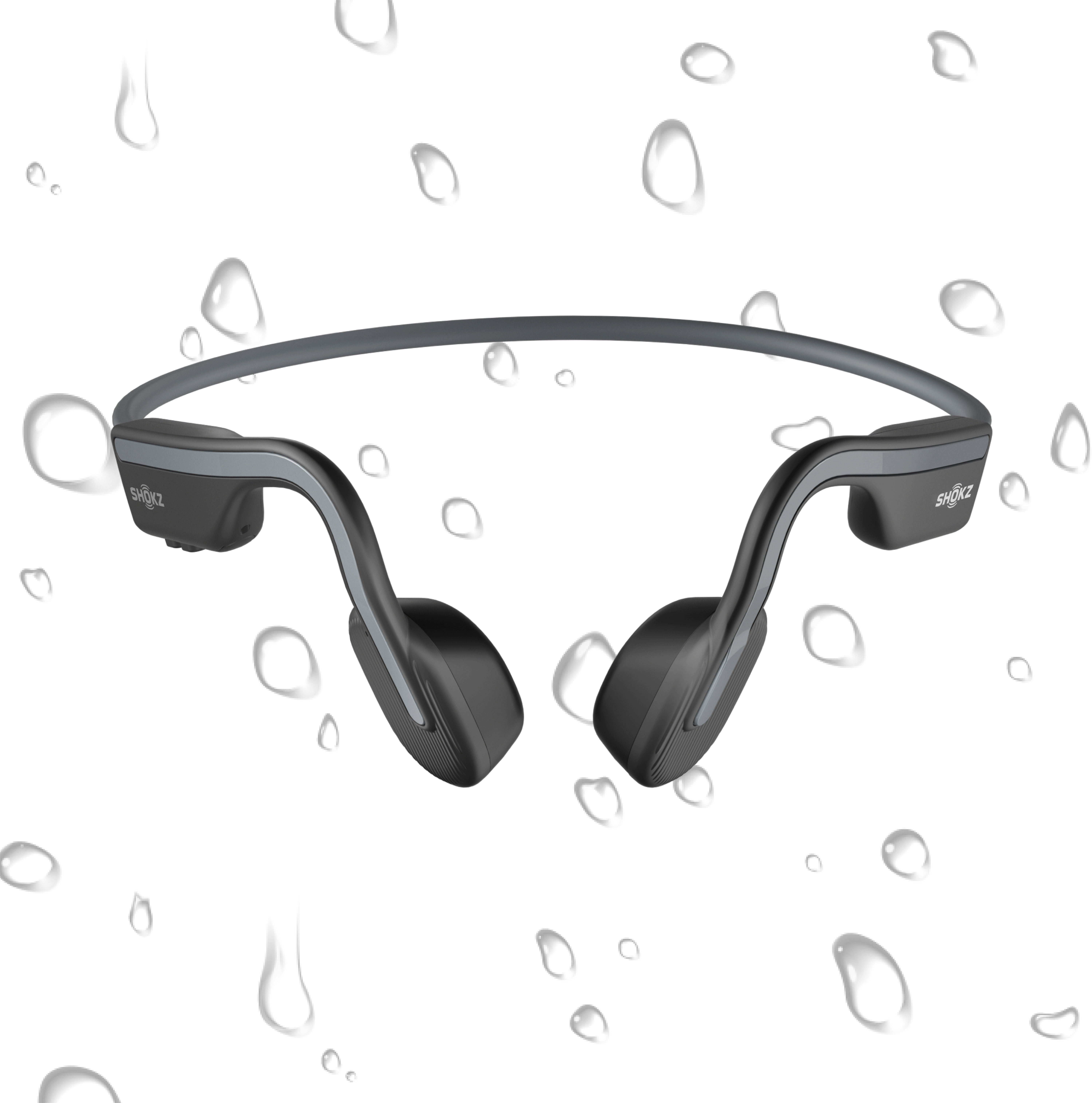Best Buy: AfterShokz Air Wireless Bone Conduction Open-Ear Headphones Slate  Gray AS650SG