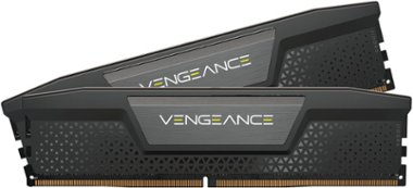 CORSAIR - VENGEANCE 32GB (2PK x 16GB) 5600MHz DDR5 C36 DIMM Desktop Memory - Black - Front_Zoom
