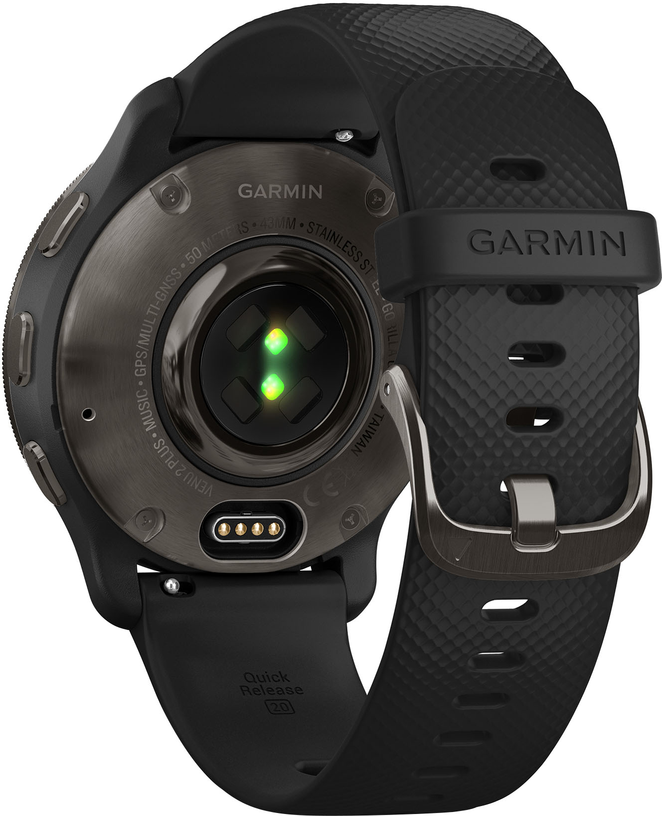 Buy Garmin Fiber-reinforced 010-02496-01 polymer Plus - Venu Best GPS Smartwatch Slate 43 mm 2
