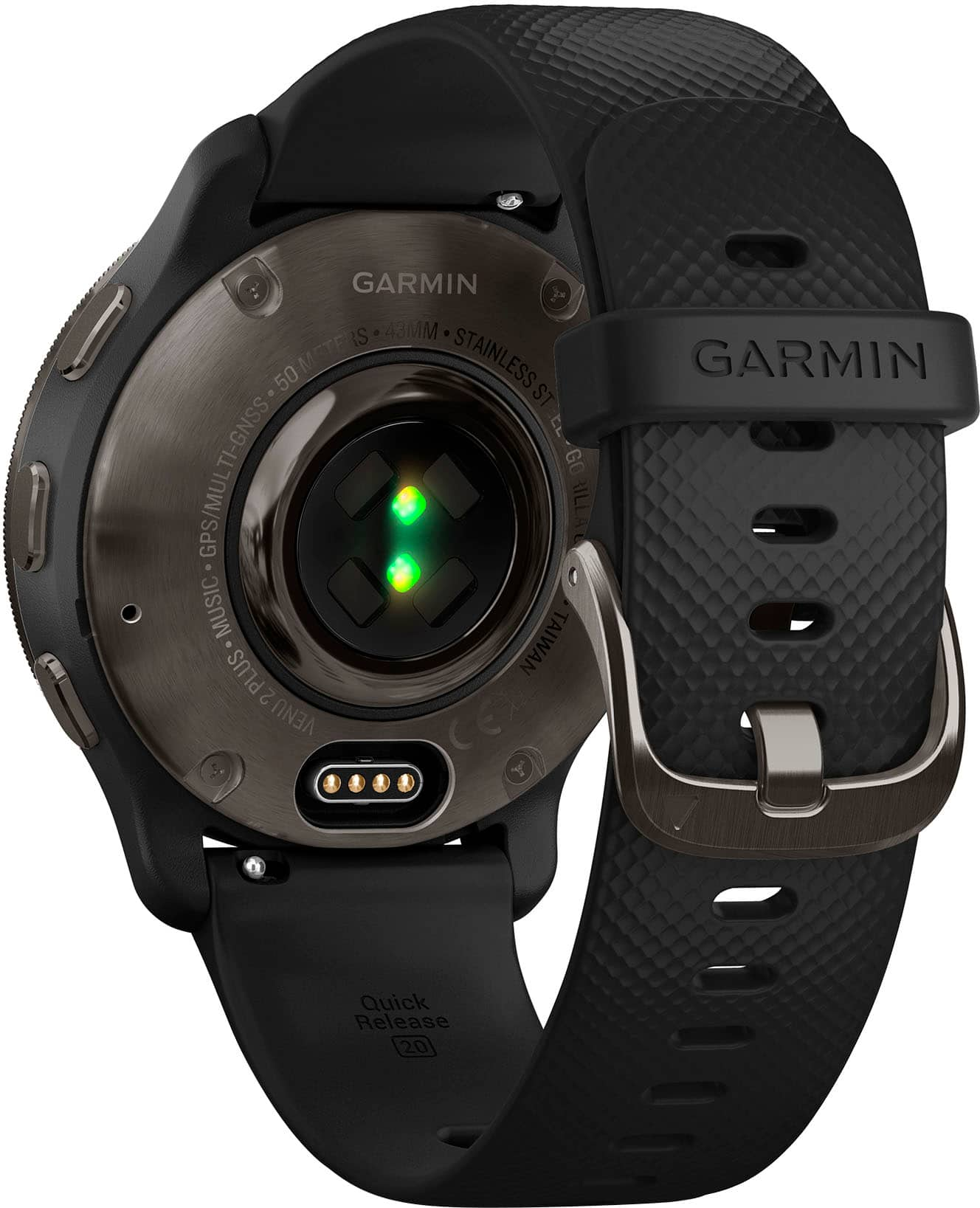  Garmin Venu 2 Plus, GPS Smartwatch with Call and Text, Advanced  Health Monitoring and Fitness Features, Slate with Black Band : Electronics