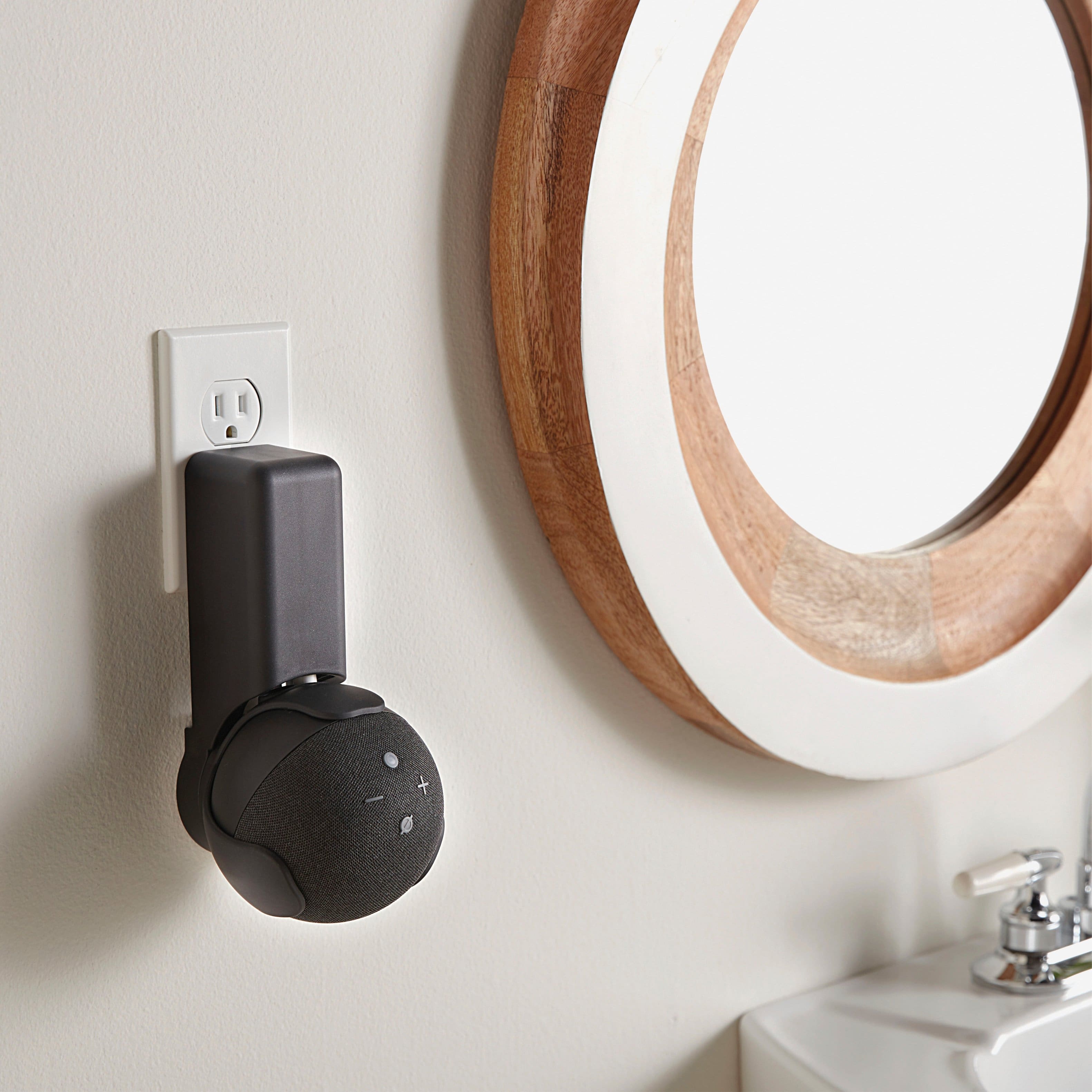 Alt View 12. Sanus - Outlet Hanger Designed for Amazon Echo Dot (4th Gen) - Black.