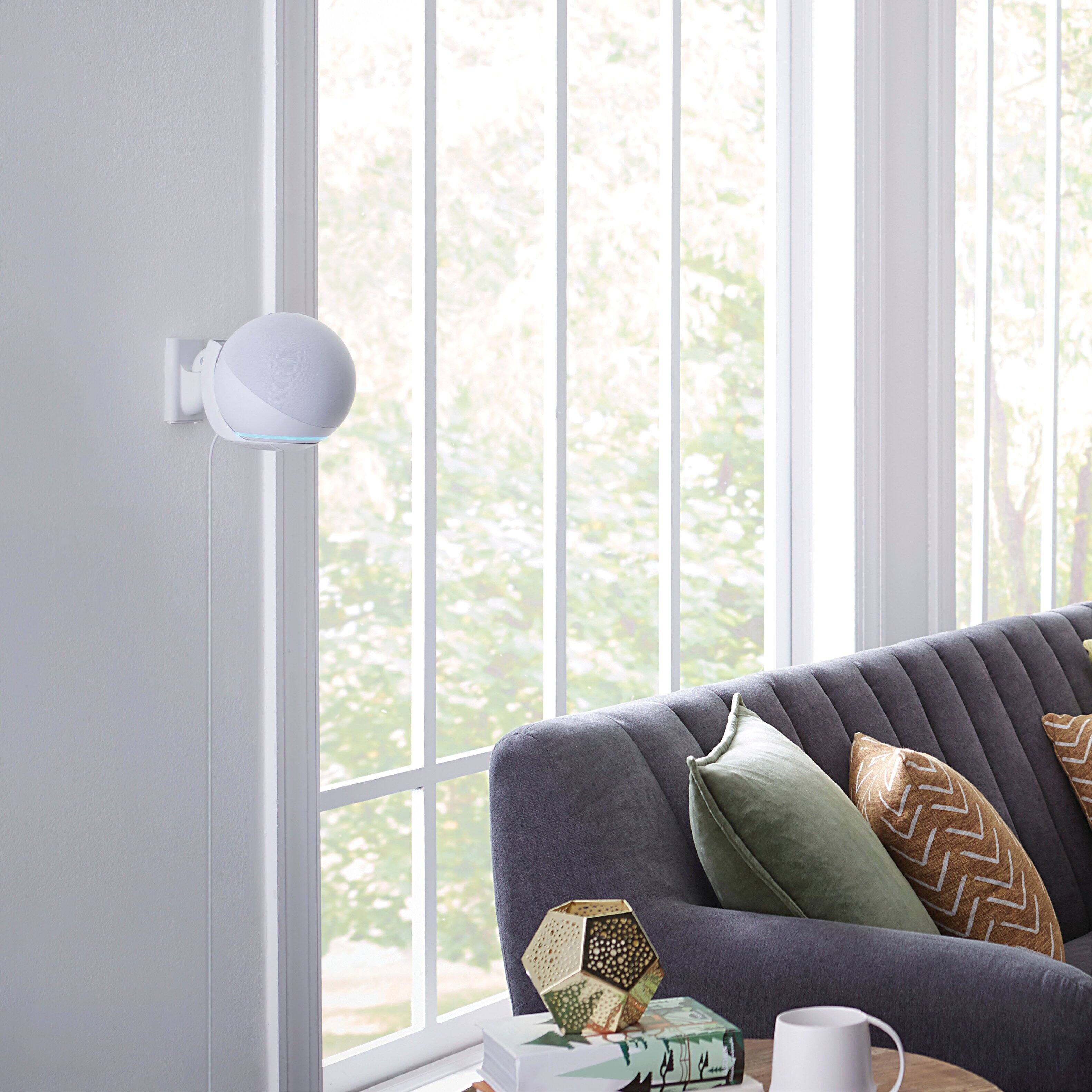 Alt View 11. Sanus - Tilt and  Swivel Mount for Amazon Echo (4th Gen) - White.