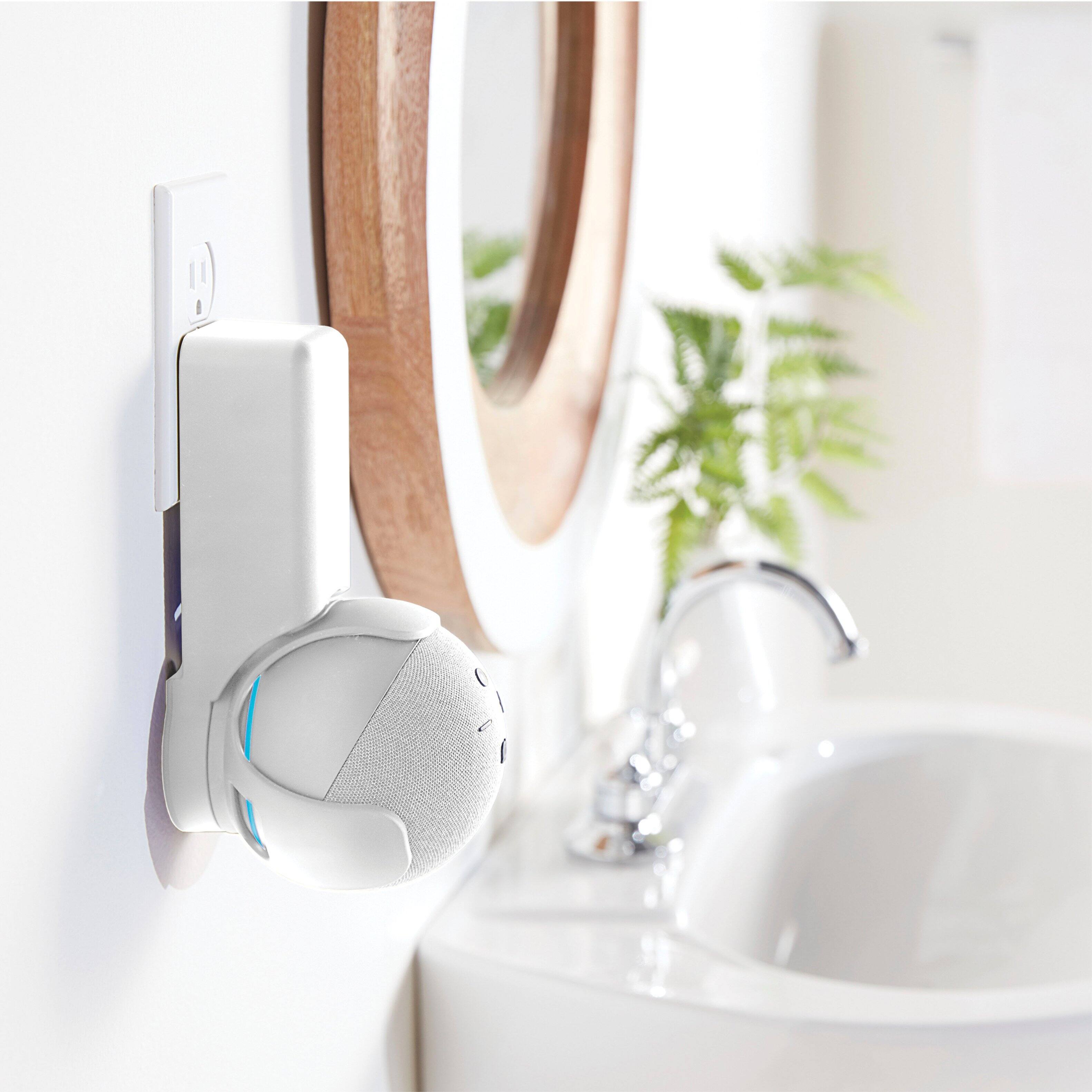 Alt View 12. Sanus - Outlet Hanger Designed for  Amazon Echo Dot (4th Gen) - White.