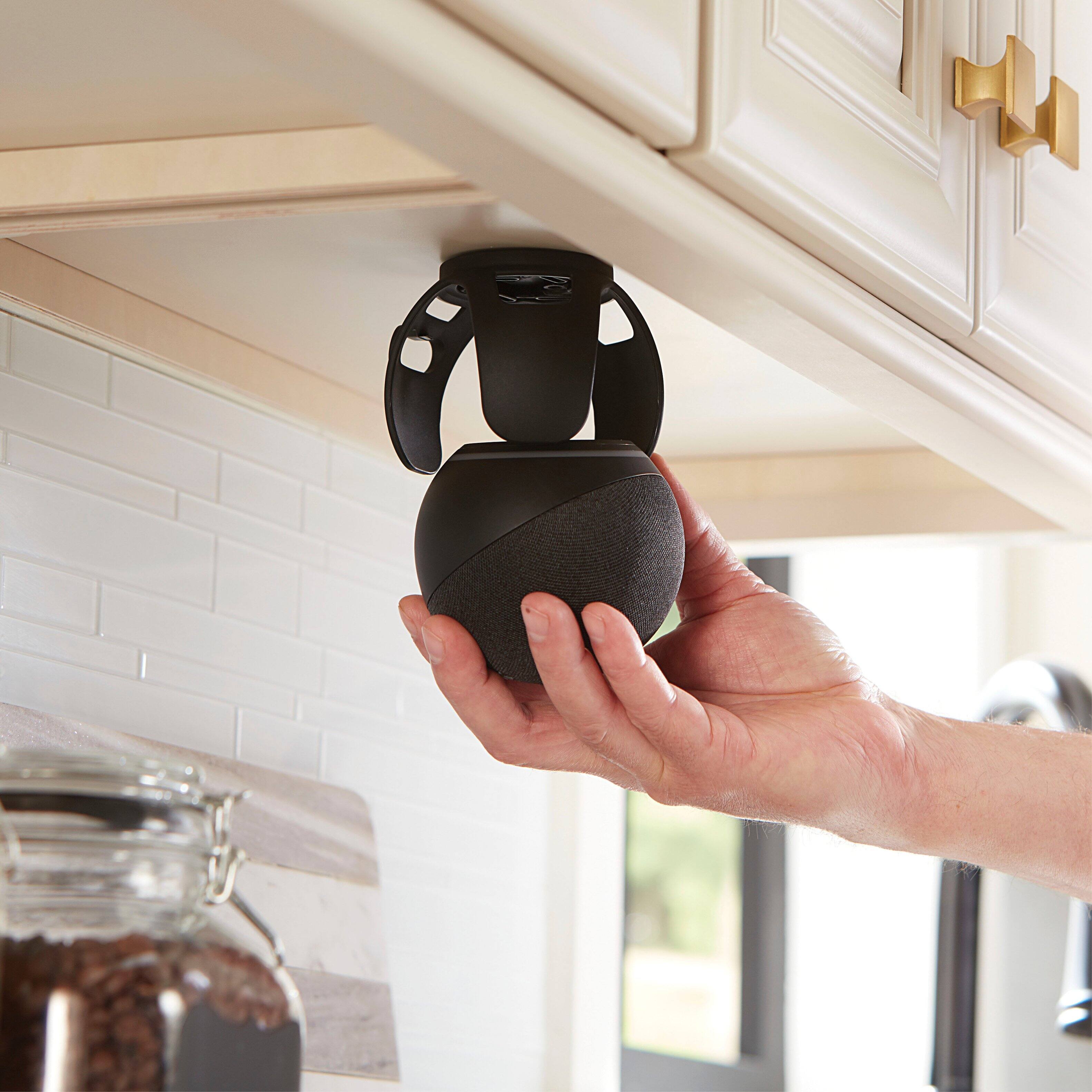 Alt View 12. Sanus - Wall Mount Designed for Amazon Echo Dot (4th Gen) - Black.