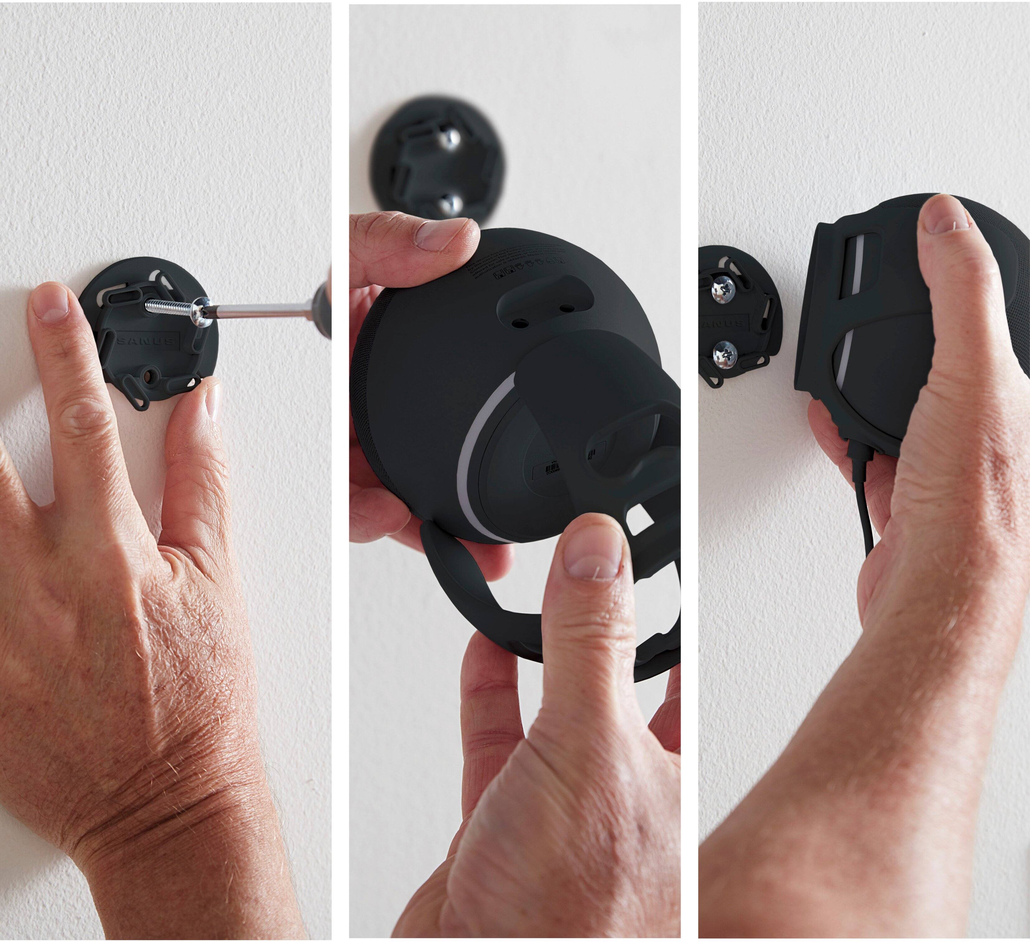 Alt View 13. Sanus - Wall Mount Designed for Amazon Echo Dot (4th Gen) - Black.