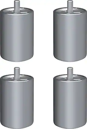 Front. Bosch - 30/36-inch Industrial Range Feet - Stainless Steel.