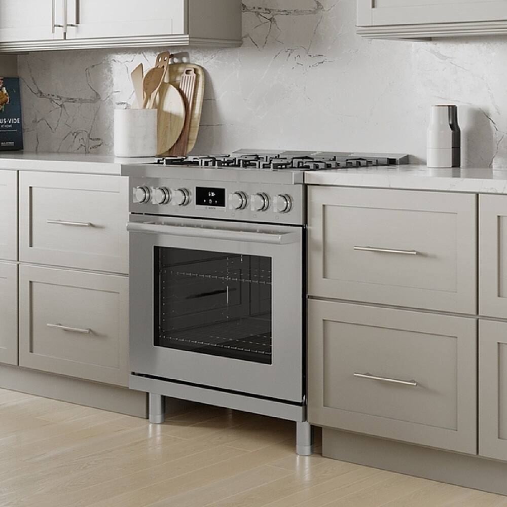 Alt View 11. Bosch - 30/36-inch Industrial Range Feet - Stainless Steel.