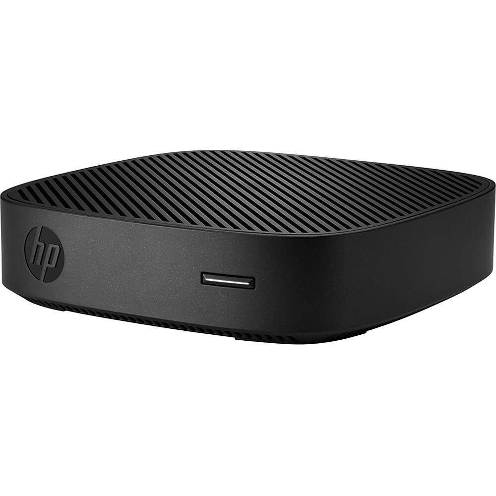 Angle View: HP - T430 Thin Client - Intel Celeron N4020 - 2GB Memory -16GB eMMC Hard Drive - Black