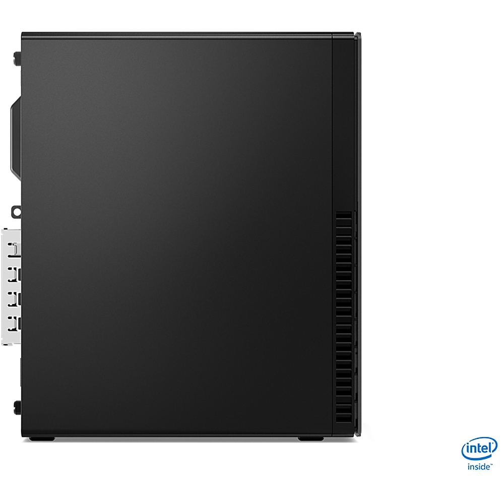 Left View: Lenovo - ThinkCentre M70s Desktop - Intel Core i5-10400 - 16GB Memory - 256GB SSD - Black