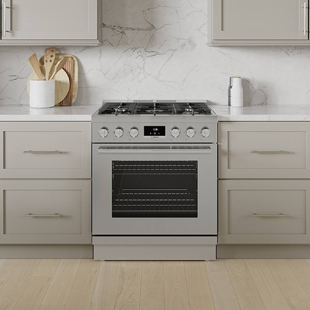 Alt View 11. Bosch - 30-inch Industrial Range Toe Kick - Stainless Steel.