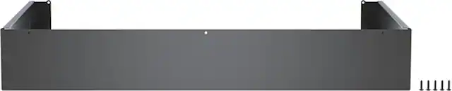 Front. Bosch - 36-inch Industrial Range Toe Kick - Black Stainless Steel.