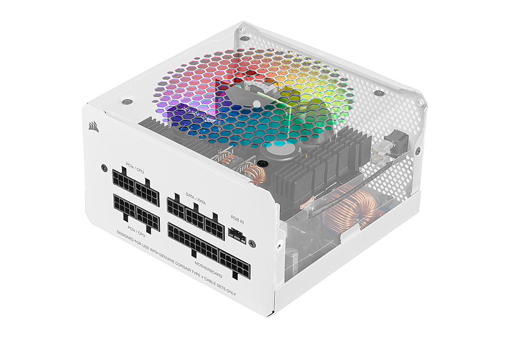 Best Buy: CORSAIR CX-F RGB Series CX750F RGB 80 PLUS Fully Modular ATX Power Supply White CP-9020227-NA