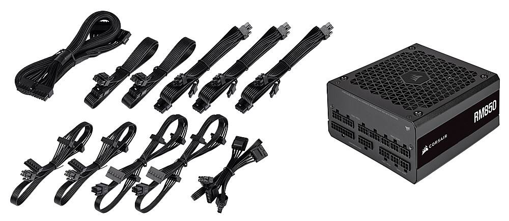 Zoom in on Alt View 18. CORSAIR - RM Series RM850 Fully Modular Ultra-Low Noise ATX Power Supply - Black.