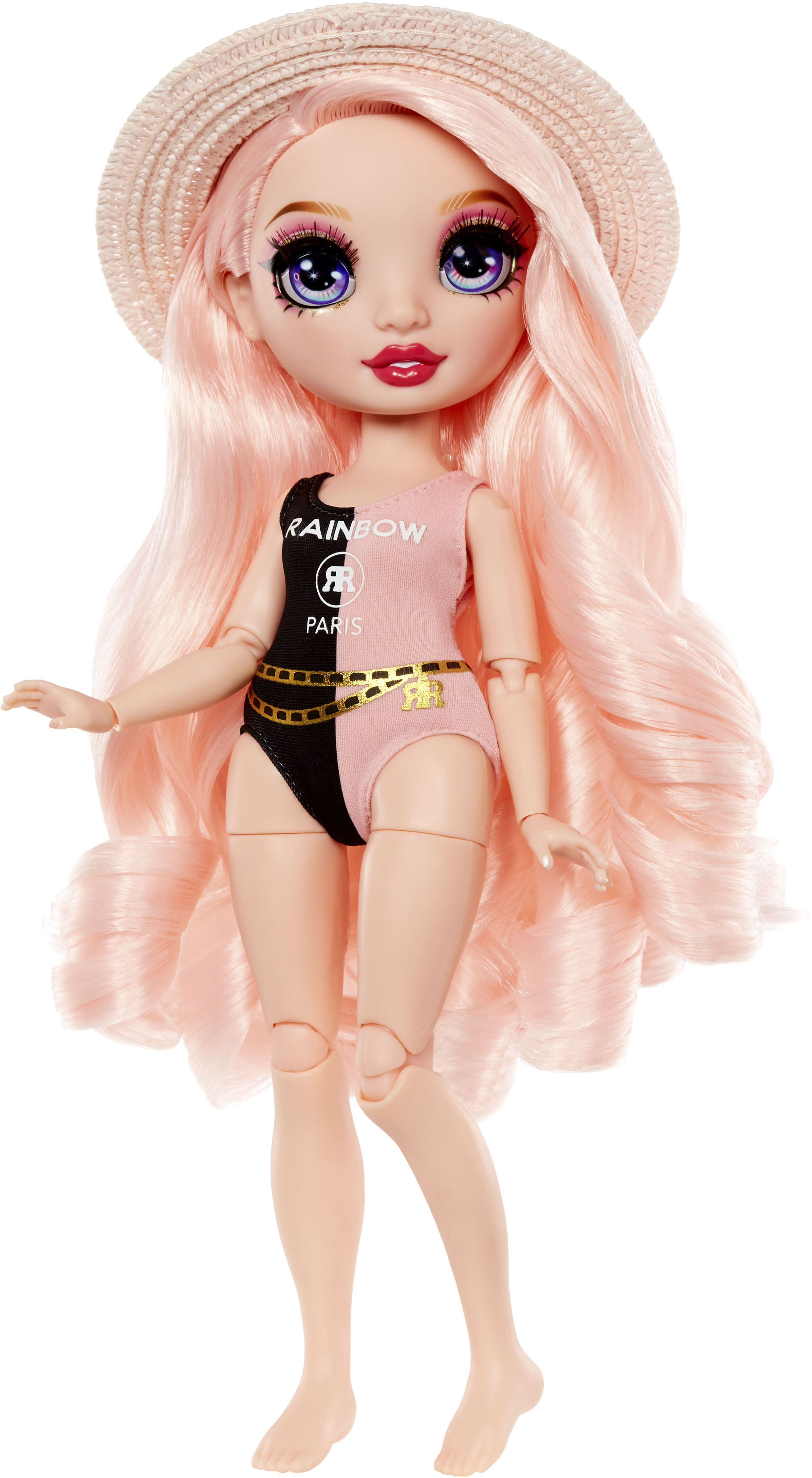 Angle View: Rainbow High Pacific Coast Fashion Doll- Bella Parker (Pink)