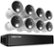 Front Zoom. Night Owl - 8-Channel, 8-camera Indoor/Outdoor Wired 4K Ultra HD 2TB DVR Spotlight Surveillance System - White.