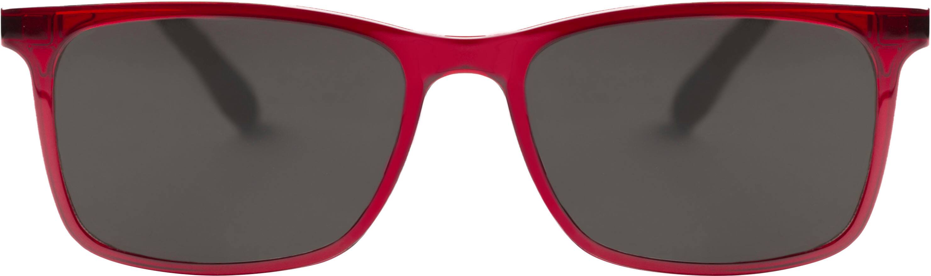 Angle View: Wavebalance - BlueDuo, Cruise, Blue Light Reducing Glasses with Magnetic Sunglass Clip-On- Crimson Tide - Red