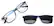 Front. Wavebalance - BlueDuo, Cruise, Blue Light Reducing Glasses with Magnetic Sunglass Clip-On - Deep Sea.