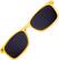 Alt View 12. Wavebalance - BlueDuo, Cruise, Blue Light Reducing Glasses with Magnetic Sunglass Clip-On - Honey.