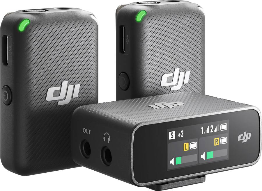 DJI Mic Wireless Lavalier Microphone with Dual Channel Recording DJI Mic Wireless Lavalier Microphone with Dual Channel Recording