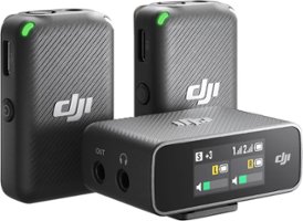 DJI - Mic - Wireless Lavalier Microphone with Dual-Channel Recording - Front_Zoom