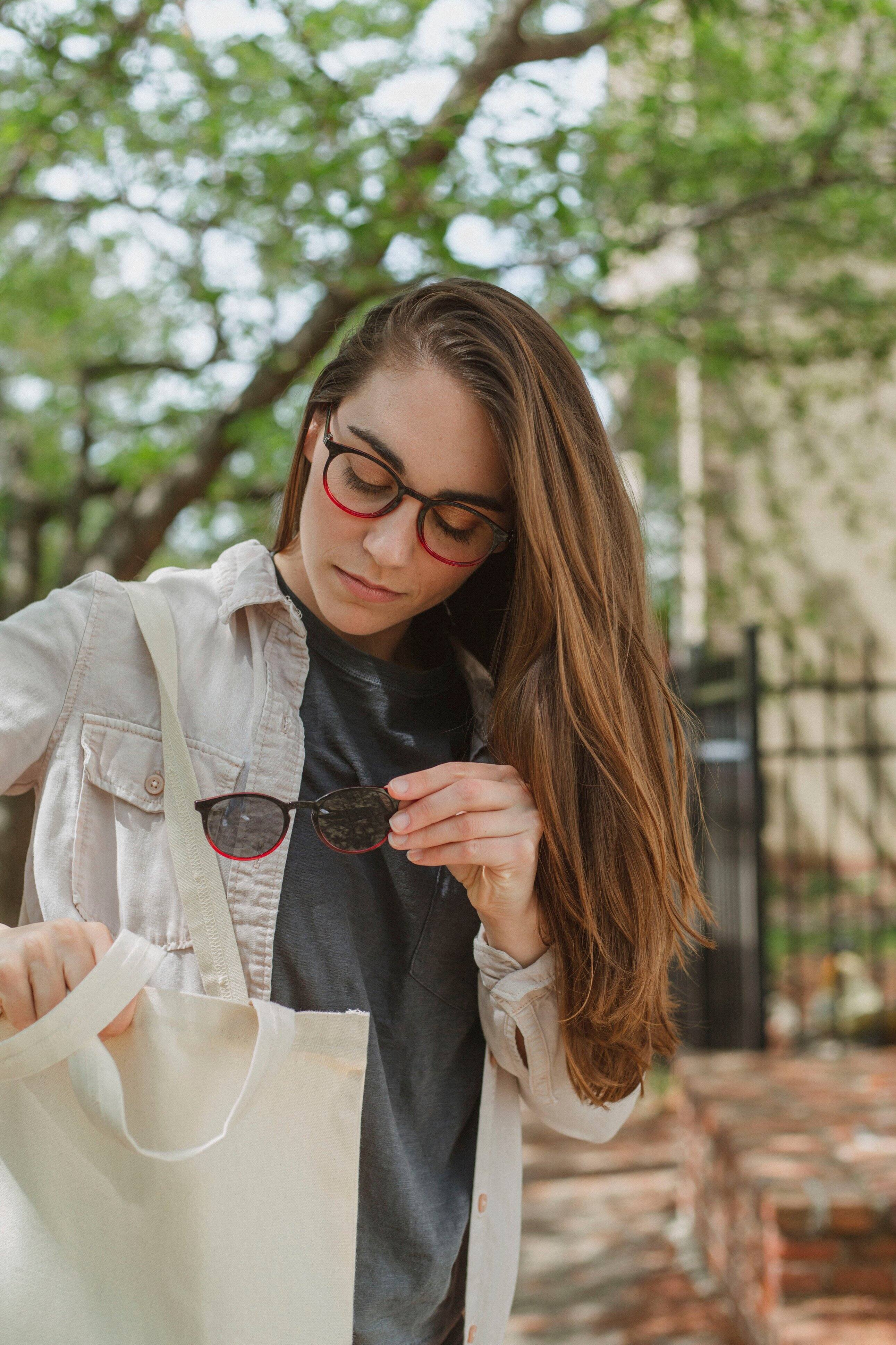 Alt View 15. Wavebalance - BlueDuo, Poet, Blue Light Reducing Glasses with Magnetic Sunglass Clip-On - Black Cherry.