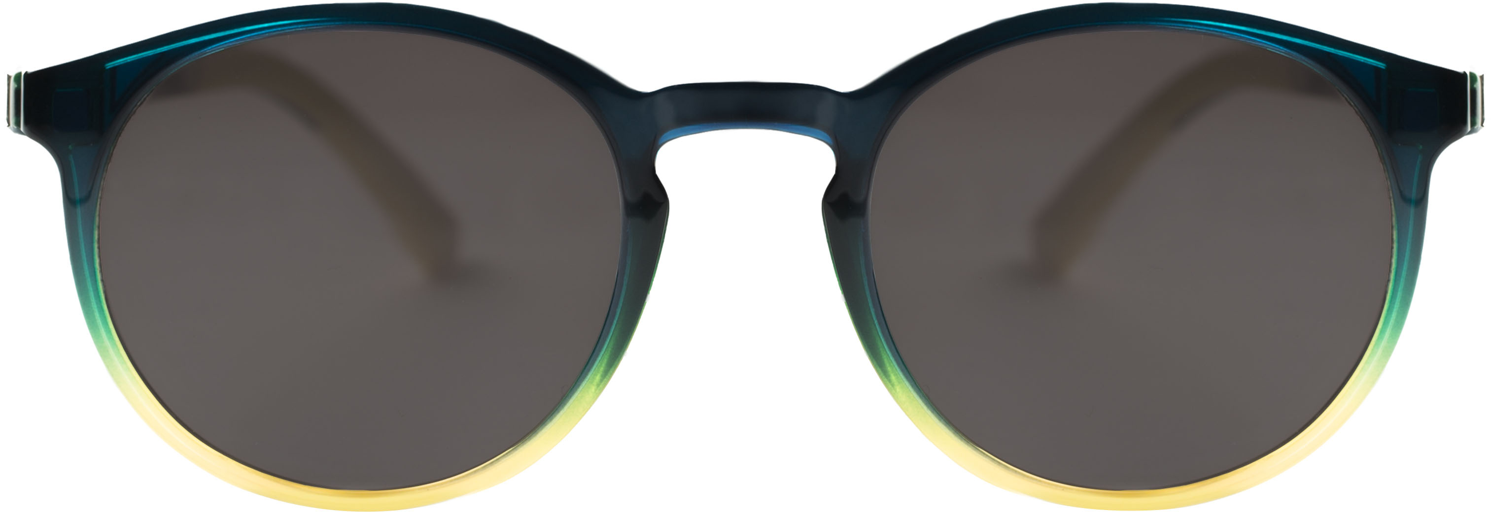 Angle View: Wavebalance - BlueDuo, Poet, Blue Light Reducing Glasses with Magnetic Sunglass Clip-On- Tie Dye - Blue & Yellow