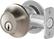 Front. Level - Smart Lock Bluetooth Replacement Deadbolt with App/Key/Voice Assistant Access - Satin Nickel.