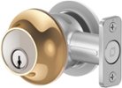 Level - Smart Lock Bluetooth Replacement Deadbolt with App/Key/Voice Assistant Access - Polished Brass