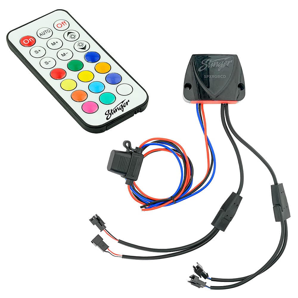 Bluetooth Smart Controller for Stinger 16.4’ Marine-Grade Dynamic LED Light Strips - Black - Front_Zoom