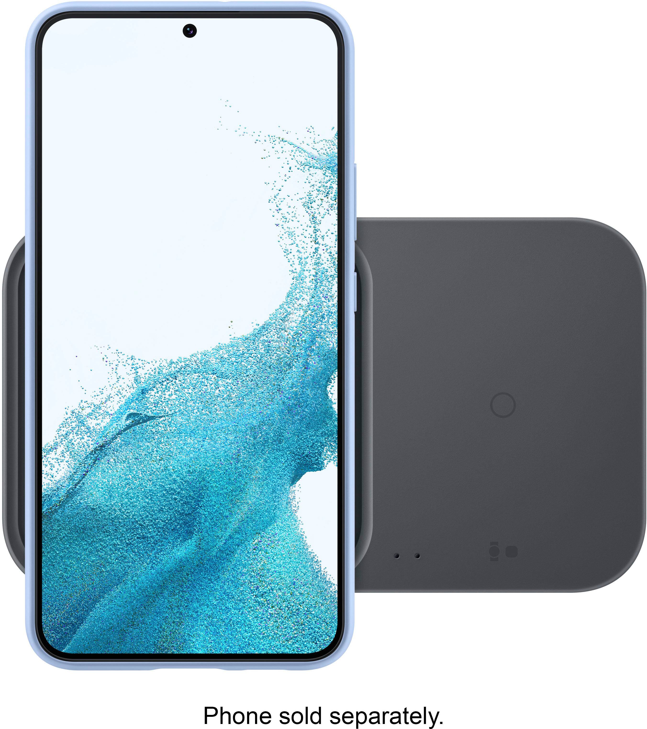 Alt View 15. Samsung - 15W Wireless Charger Duo with Travel Adapter - Dark Gray.