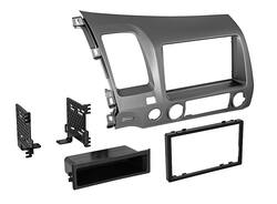 PAC - Dash Kit for Select 2006-2011 Honda Civic Vehicles - Gun Metallic Taupe - Front_Zoom