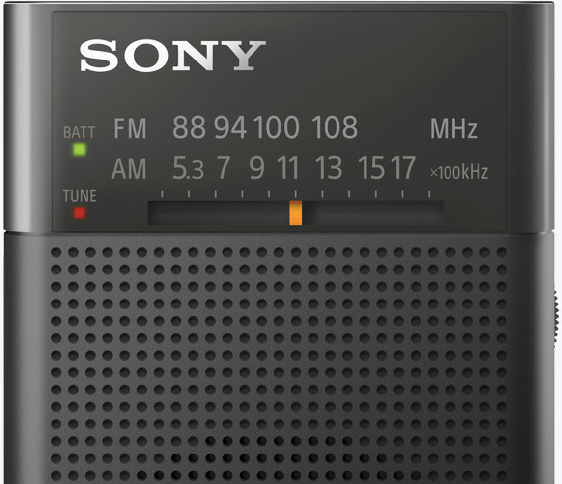 Sony Portable AM/FM Radio with Speaker Black ICFP27 - Best Buy