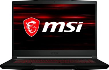 MSI - GF63 15.6" Gaming Laptop - Intel Core i5 - NVIDIA GeForce GTX1650 - 256GB SSD - 8GB Memory - Black - Front_Zoom
