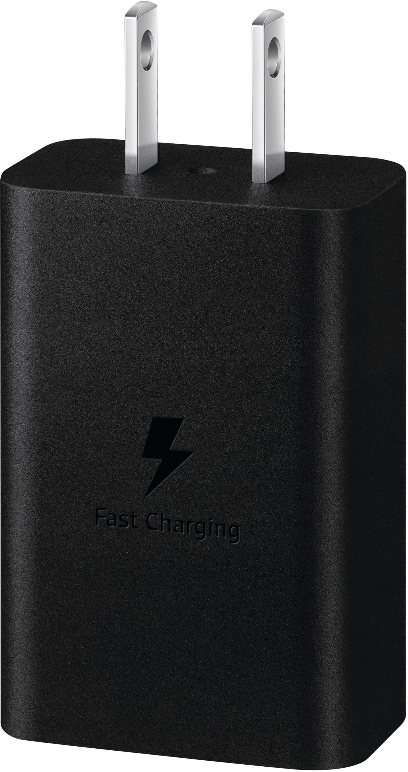 Alt View 12. Samsung - Fast Charging 15W USB Type-C Wall Charger - Black.