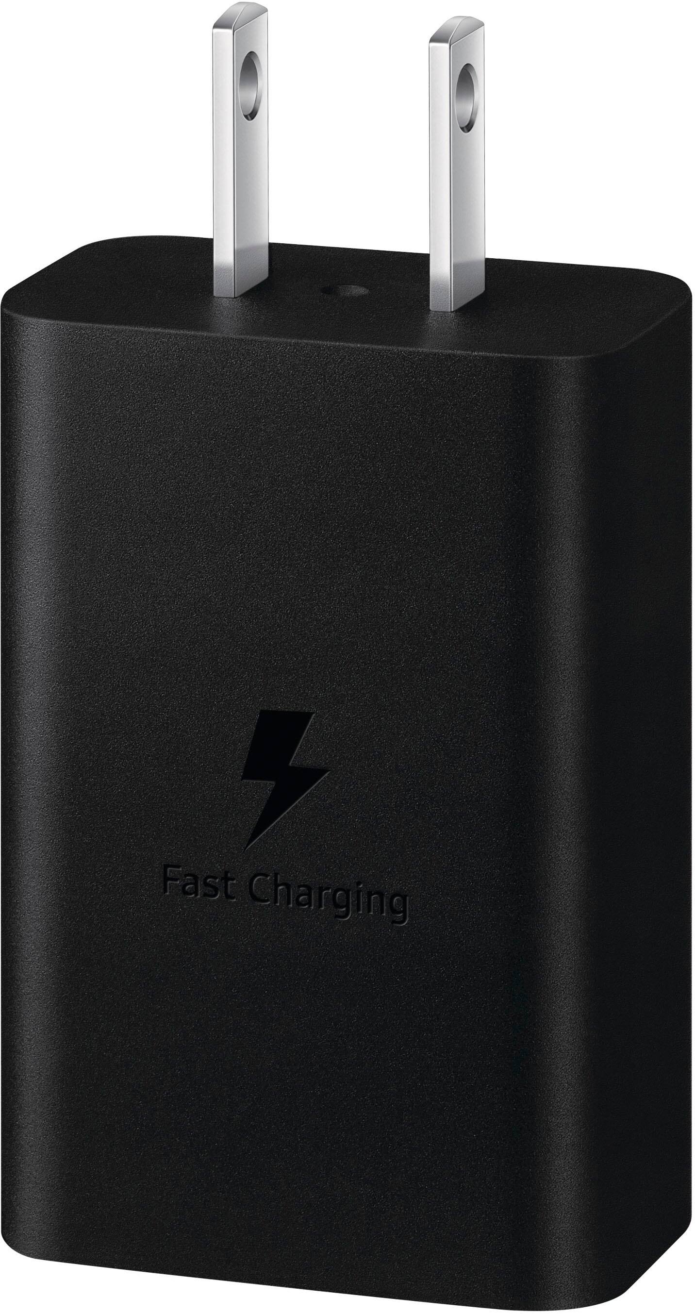 Alt View 12. Samsung - Fast Charging 15W USB Type-C Wall Charger - Black.