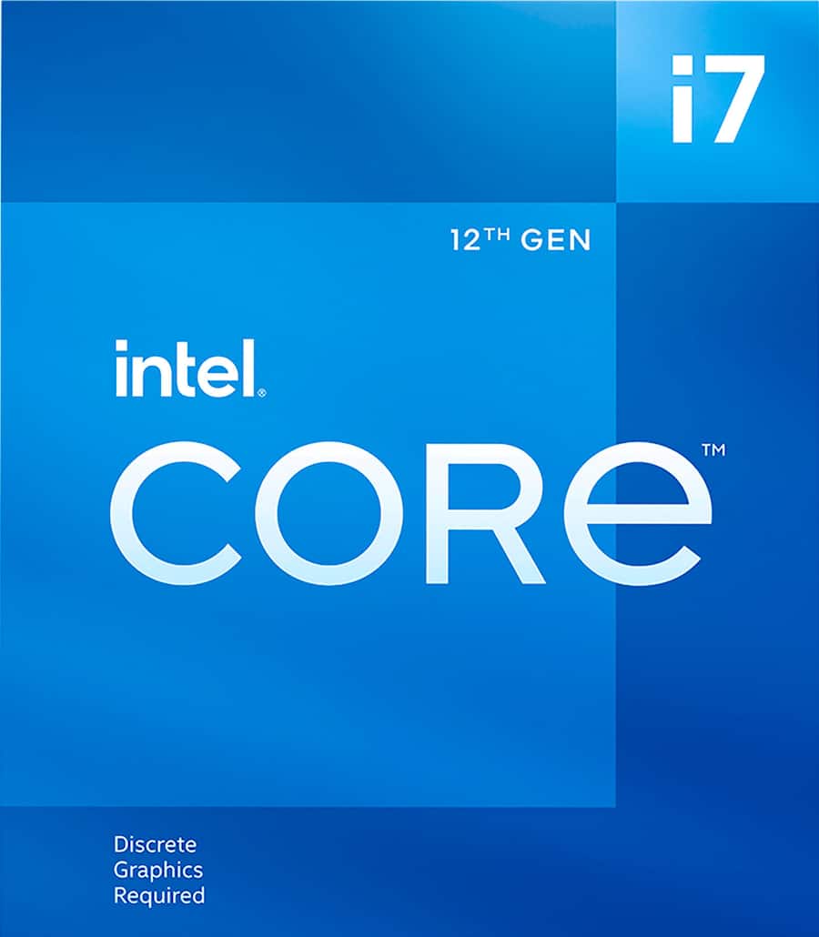 Intel Core i7 12700F 12th Generation 12 Core 20 Thread 2.1 to 4.9 Intel Core i7 12700F 12th Generation 12 Core 20 Thread 2.1 to 4.9