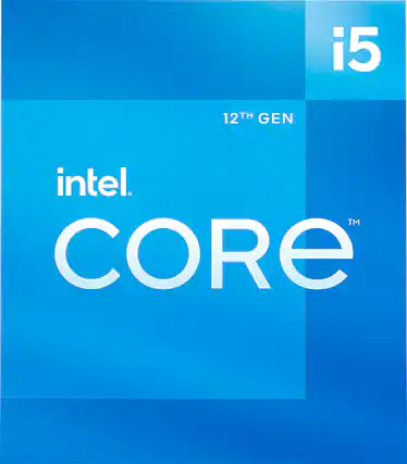 Front. Intel - Core i5-12400 12th Generation - 6 Core - 12 Thread - 2.5 to 4.4 GHz - LGA1700 - Desktop Processor - Grey/Black/Gold.