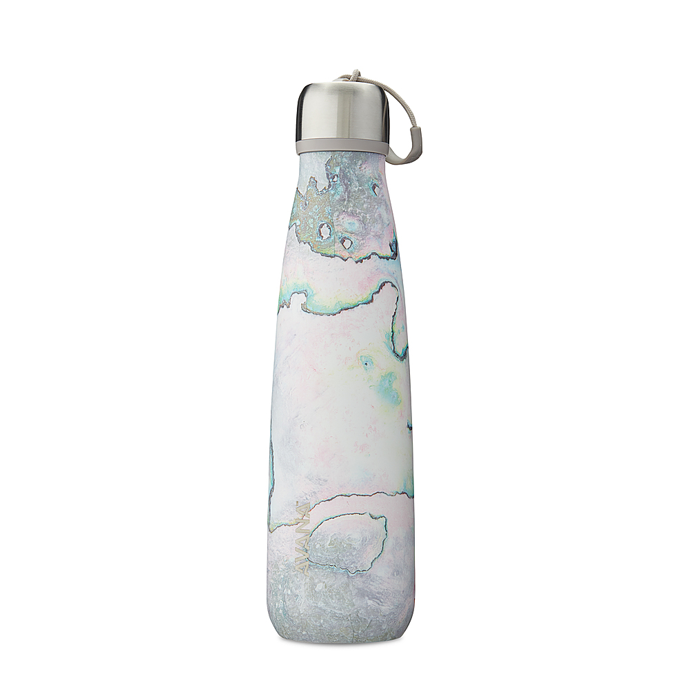 Angle View: Avana - Ashbury Insulated Stainless Steel 18 oz. Water Bottle - Mother of Pearl