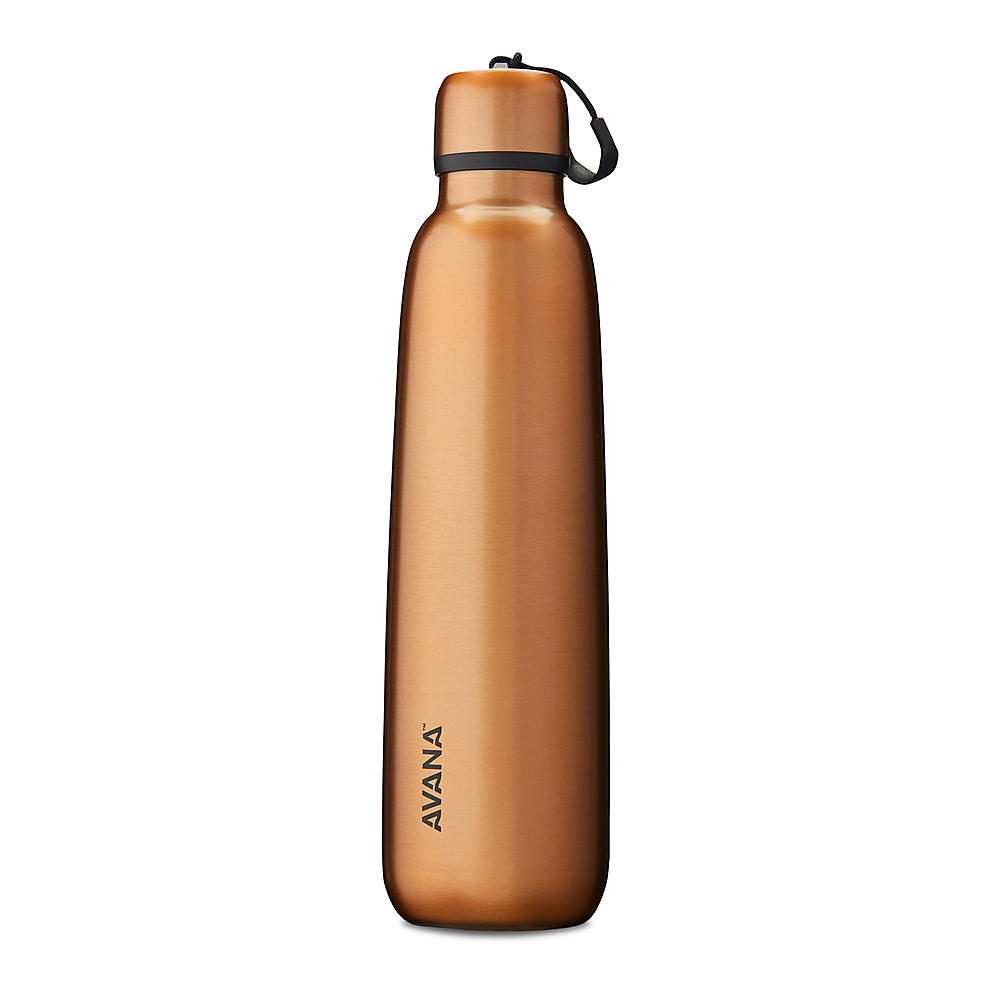 Angle View: Avana - Ashbury Insulated Stainless Steel 24 oz. Water Bottle - Copper